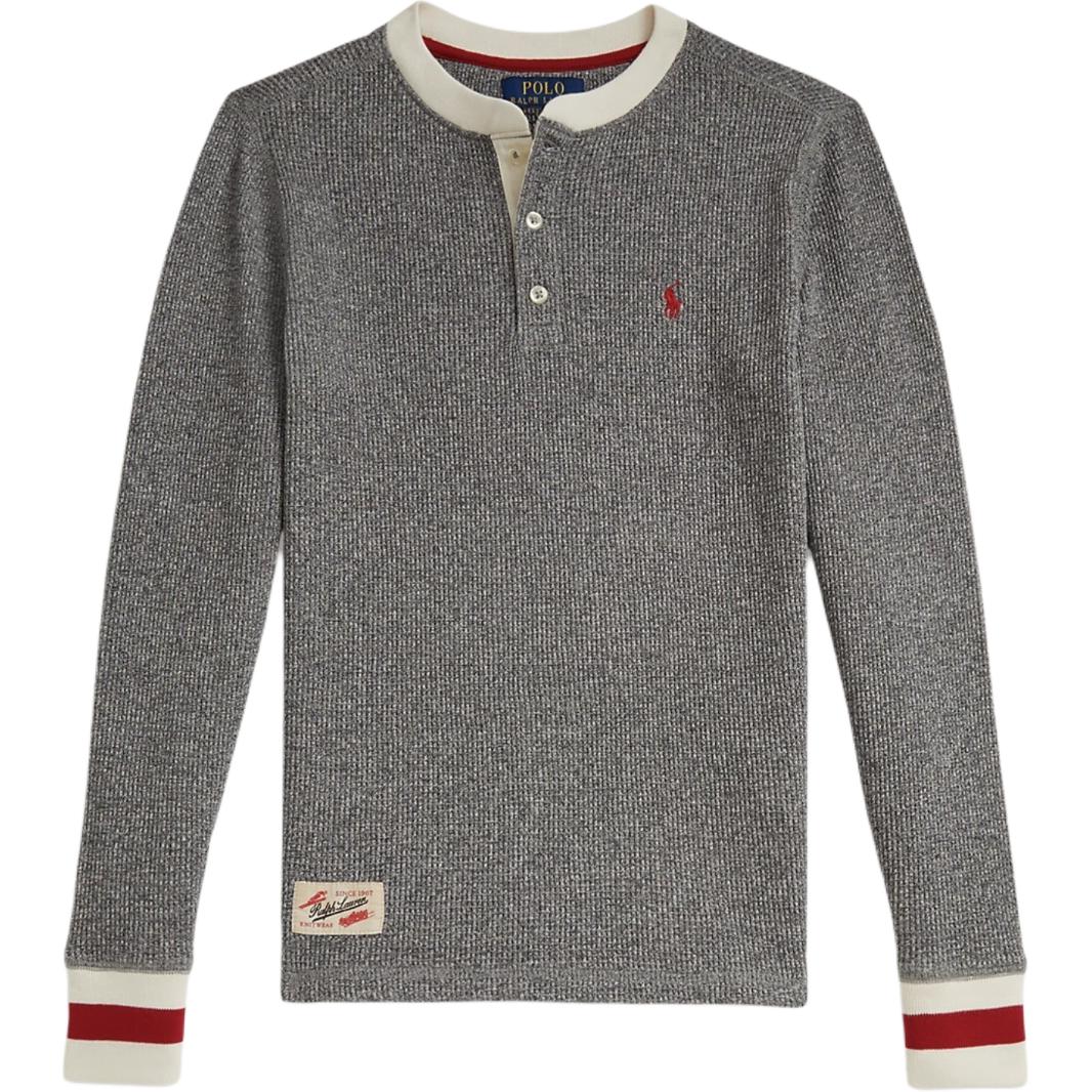 

Детская хлопковая футболка хенли вафельной вязки Polo Ralph Lauren CWPOTSHY8021226-020