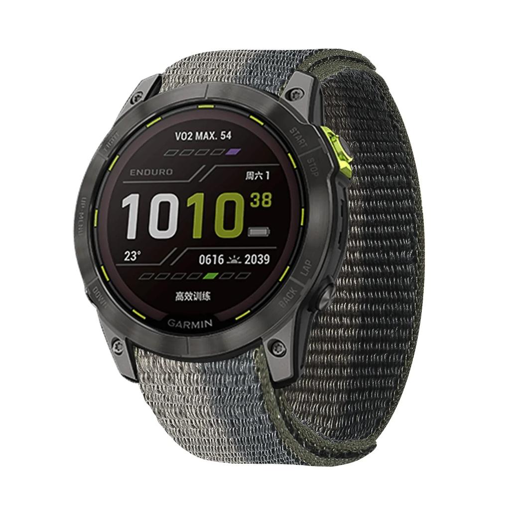 26 20 22mm nylonový řemínek na hodinky Garmin Fenix 7X 6X Pro 7 7S 6 6S 5X 5 5S Plus/Venu 2 Plus Rychloschnoucí řemínek na háček a smyčku