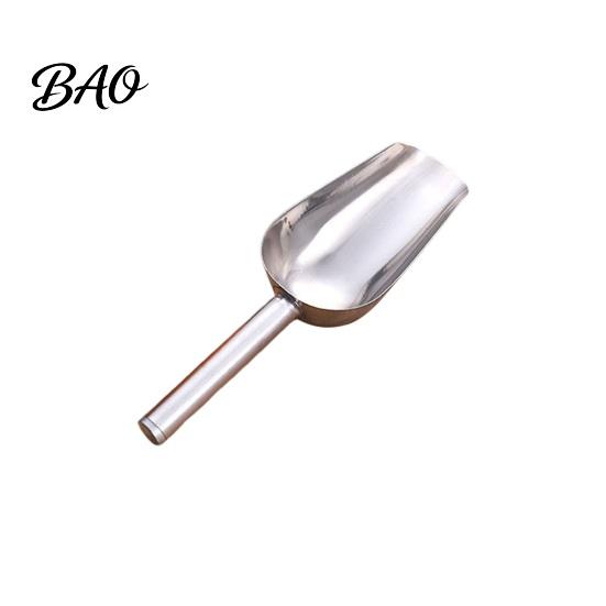 Rust-proof Food Scoop Stainless Steel Ice Scoop, Multipurpose Metal for Machine, Small Scooper Kitchen Grain Bucket, Gadgets Cookie Flour Pet
