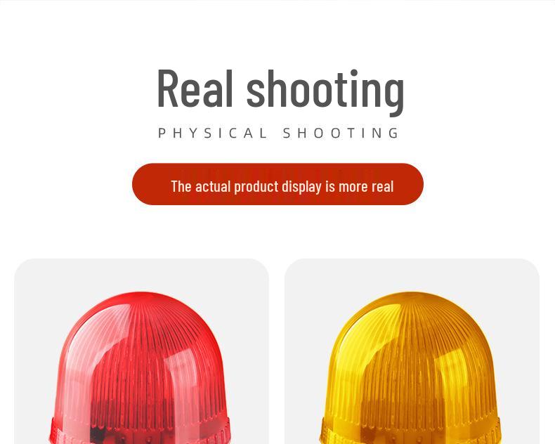Magnetic LED Strobe Warning Light LTD-5071J, 12V/24V/220V Alarm with Strong Magnet