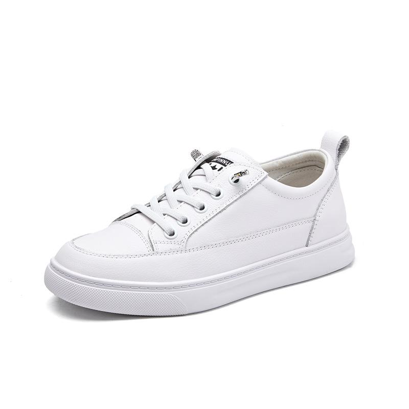 

Спортивные кроссовки из натуральной кожи, весенние, легкие, на мягкой подошве, универсальная повседневная обувь для путешествий 40 белый