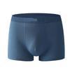 Men's Seamless Mid-Rise Cotton Boxer Briefs - Breathable, Solid Colors, Plus Size