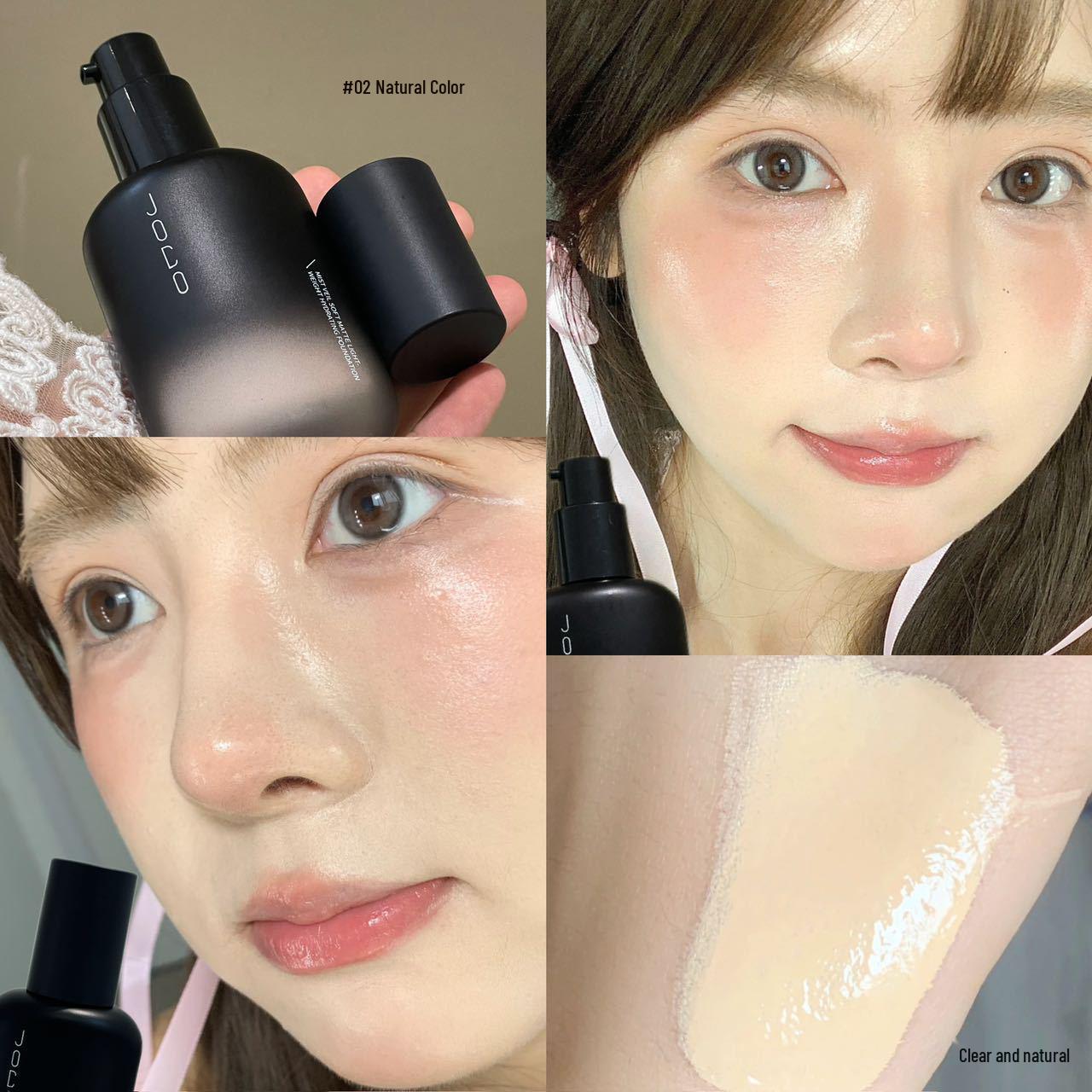 

JOCO Misty Soft Matte Hydrating Foundation: Long-lasting, Waterproof, Oil Control, Sweatproof, No Caking or Smudging.