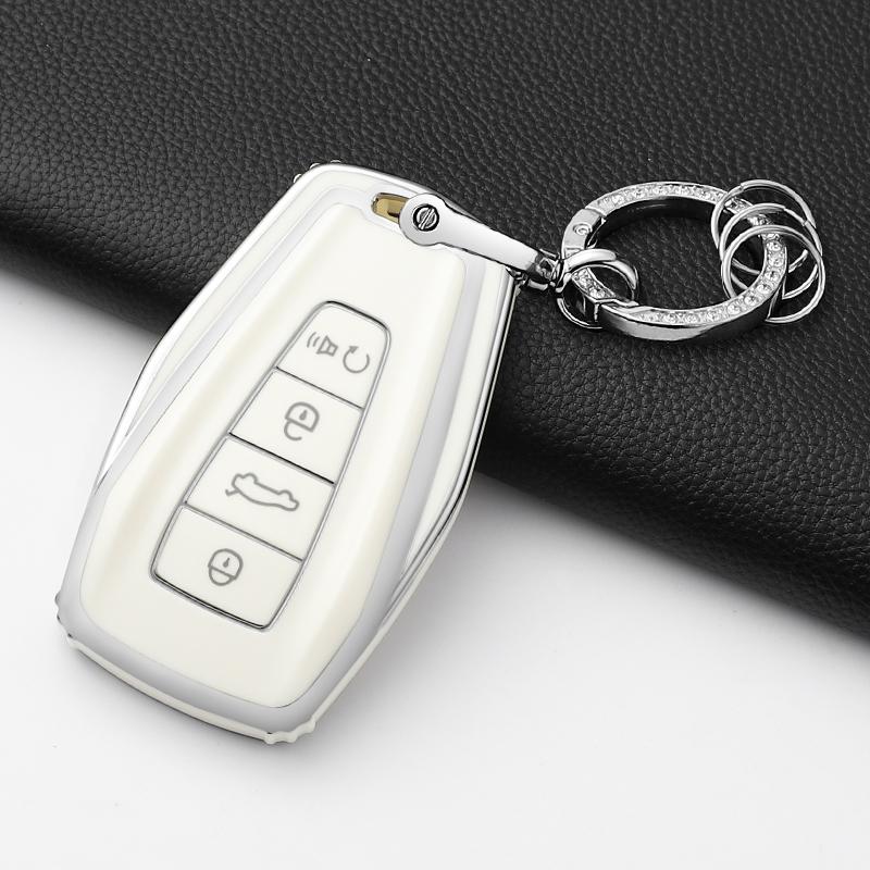Fashion Tpu Car Key Case Cover Shell Fob For Geely Atlas Boyue Nl3 Coolray X6 X7 Ex7 Emgrand Kulrey Gt Gc9 Keychain Accessories