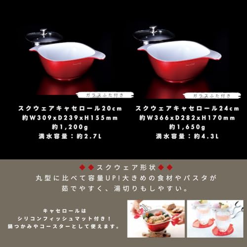 D&S 20cm Frying Pan, Induction Compatible, Shiny Red, Double-Layer Ceramic Coating, Non-Stick, 5mm Thick Bottom, DSSH20-WHRE