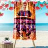 Goal Celebration Artistic Soccer Moment Beach Towel Portable For Travel Soft Seaside Outdoor Pool Towel Absorbent Bath Towel