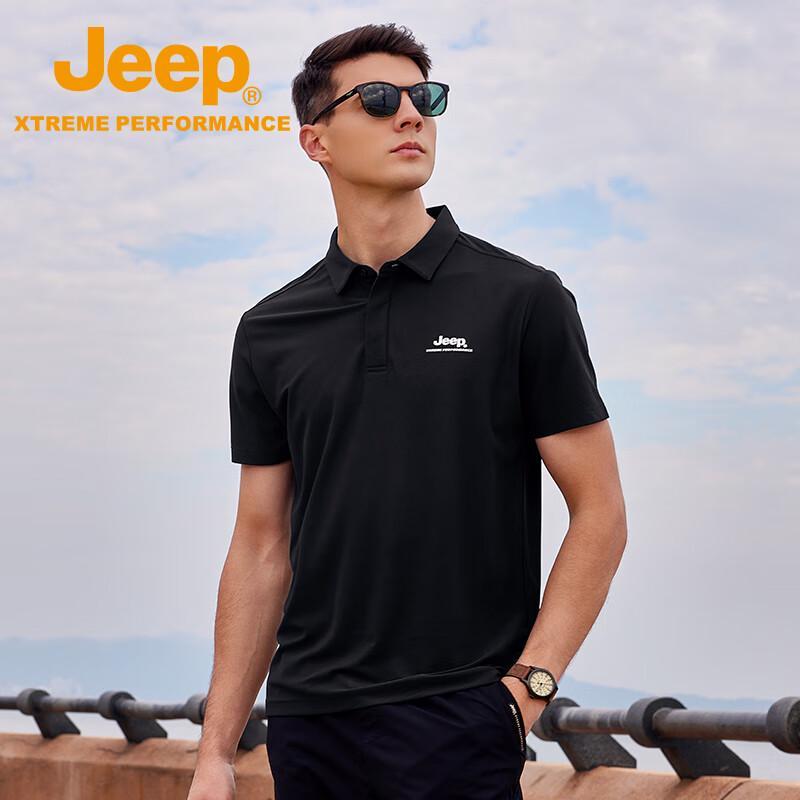 JEEP Men's Outdoor Breathable Polo Shirt