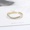 New 925 Sterling Silver Ring AAA Zircon Adjustable Simplicity Fashion Exquisite Women Jewelry Accessories Wedding Party Gift