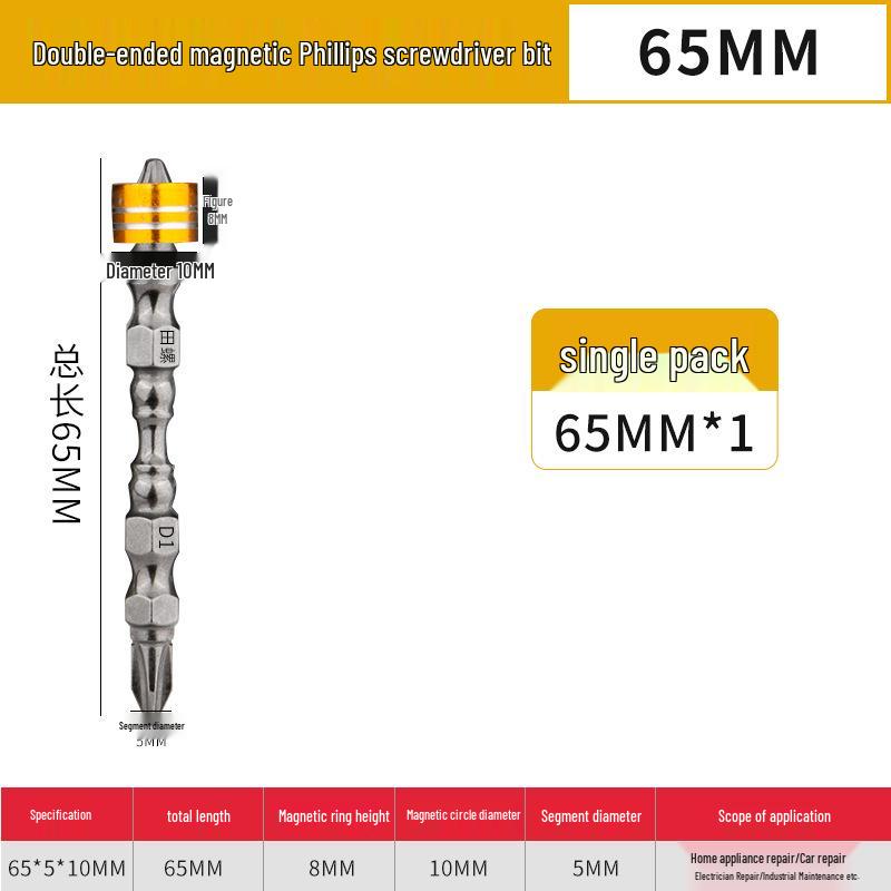Magnetisches Nunchaku-Schraubendreherbit-Set mit hoher Härte und rutschfestem Ring