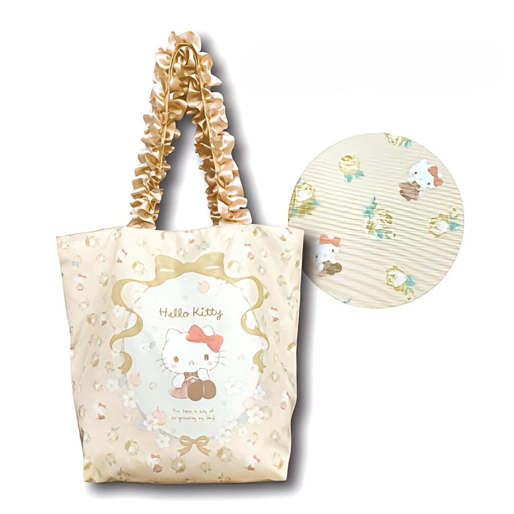 Hatayama Shoji Sanrio Frill Tote Bag Hello Kitty Size: Approx. H35 X W40 X D15cm 33202125
