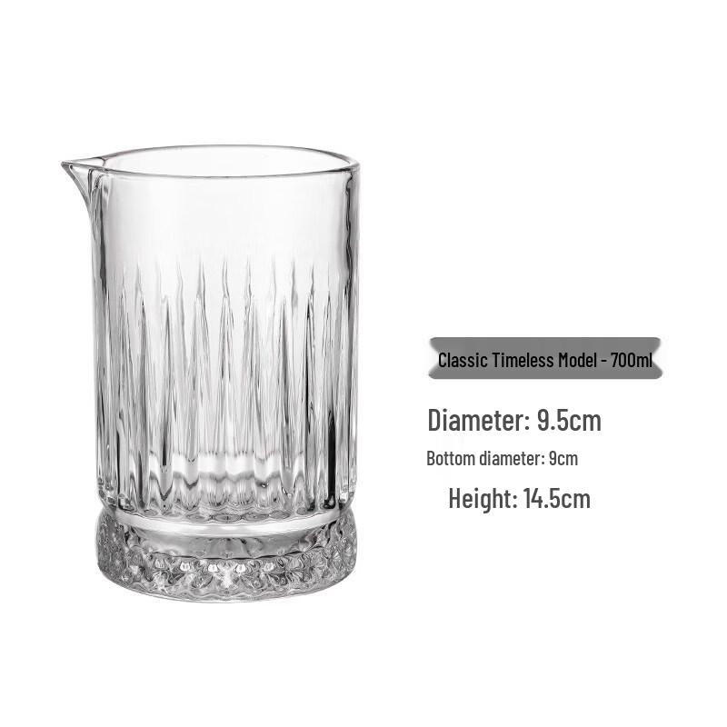 ZISIZ Thickened Crystal Cocktail Mixing Glass