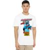 Marvel Comics Mens Legendary Dad Captain America Corner Box Fathers Day T-Shirt