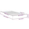 VidaXL Bed Frames Black 100x200 Cm Engineered Wood, Bedroom Furniture, Slatted Base, Pallet Bed, Bed, Bed 842057