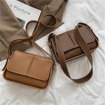 Shoulder Handbags Women Pu Leather Pure Color Crossbody Bag Female Messenger Bags Designer Flap Bag Casual Purse Clutch Bags