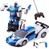 2W1 Radio-Controlled Car Police Car Robot Police Autobot Pilot Transformation
