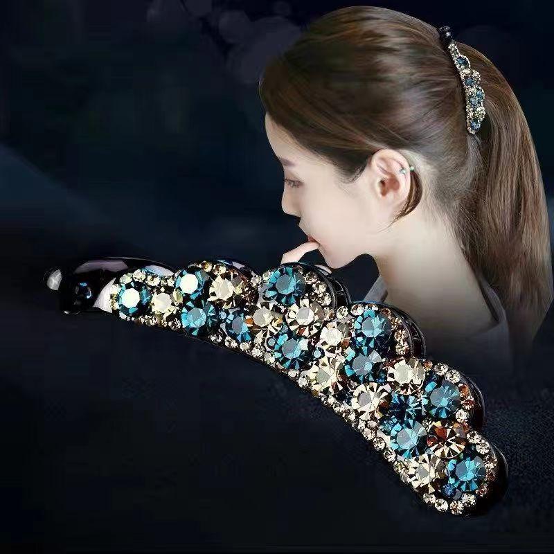 Pince à Cheveux Queue de Cheval Banane Verticale Style Coréen pour Femmes - Accessoire Épingle à Cheveux d'Été