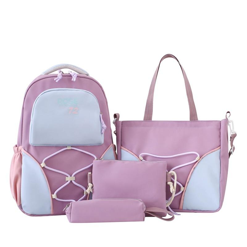 New Backpack Large Capacity School Bag for Primary and Secondary School Students Backpack Casual Handheld Tutoring Bag
