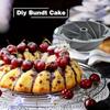 Silicone Bundt Pan 11.2''x3.1'' Heritage Bundtlette Cake Mold Non-stick For Cyclone Cake Making Baking Tools Kitchen Gadgets