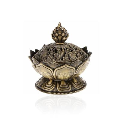 Alloy Incense Burner Classical Chinese Handmade Censer Bronze Household Ornaments Wear-resistant Aroma Stove Adorn Craft