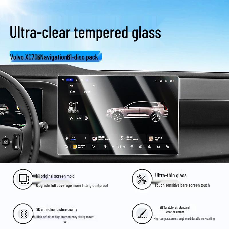 Volvo XC70 Mittelkonsolen-Schutzglas