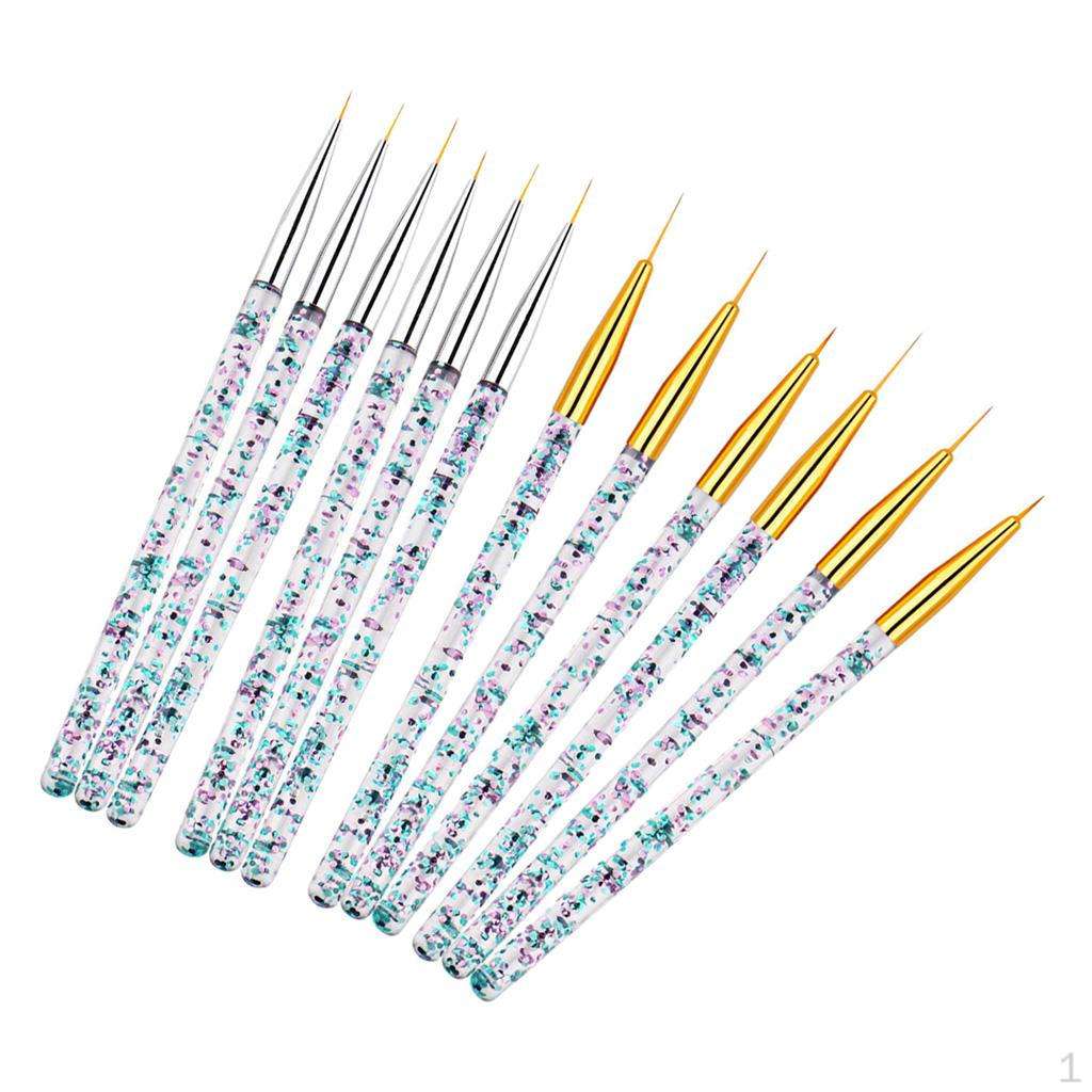 

12 Pieces Professional Striping Brush