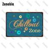 Fun Chill Out Zone Metal Signs Tin Signs Metal Posters Home Decoration Wall Stickers Chill Out Area Retro Tin Plate Wall Decor