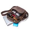 Neuer Eingang Herren Vintage Crazy Horse Rindsleder Echtleder Tasche Multifunktional Dual-Use Lässige Handtasche Schulter Crossbody Tägliche Umhängetasche