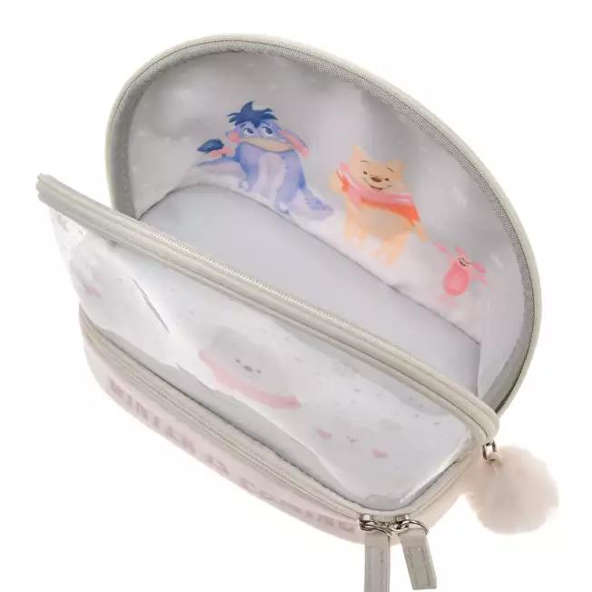 Disney Winnie the Pooh Two Tiered Pouch ( WHITE POOH ) Japan NEW Disney Store