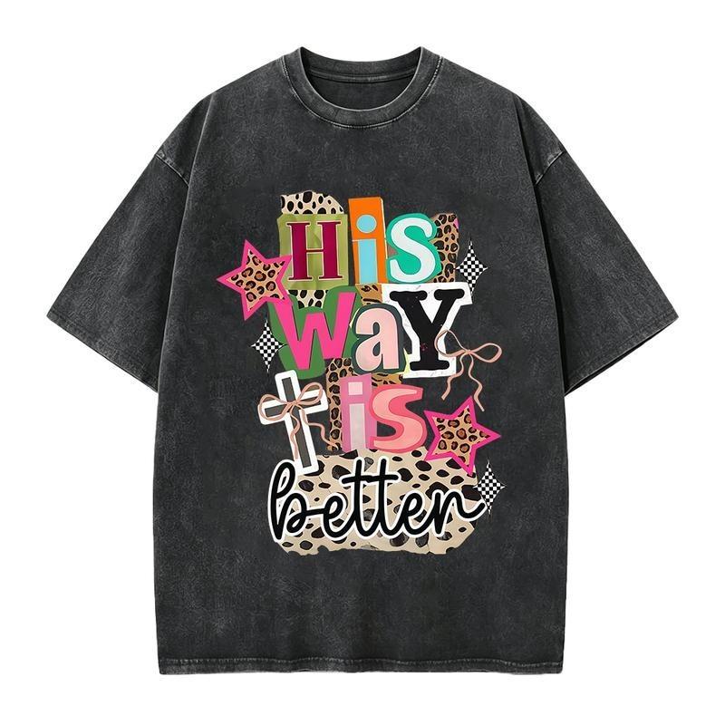 His Way Is Better Shirt, Christian Leopard Shirt, Christian Cross Tee, Religious