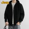 JEEP Men's Hooded Knit Cardigan Jacket
