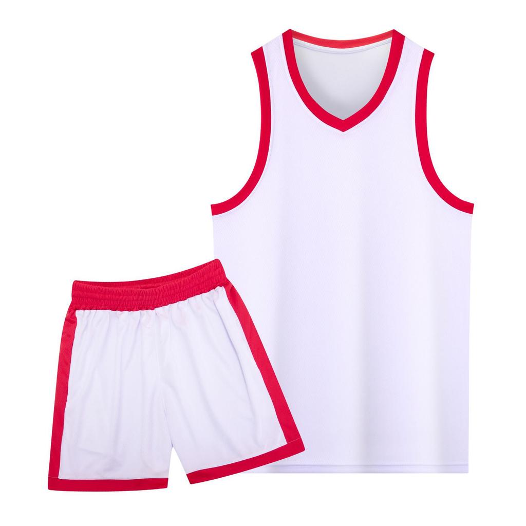 Children's Basketball Jersey Set American Narrow Shoulder Men's and Women's Game Sleeveless Quick-drying Training Jersey Printable Training Jersey