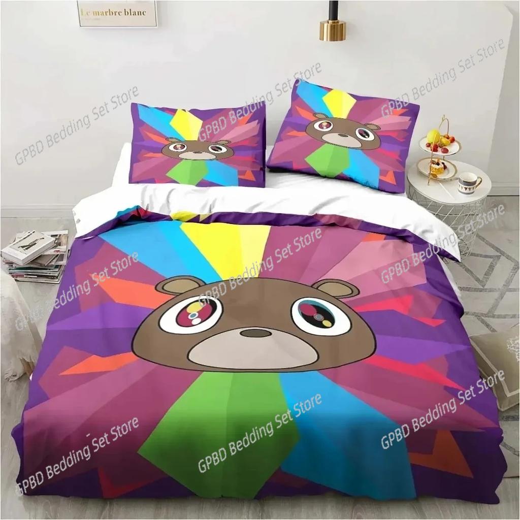 Rapper Kanye West Bedding Set For Bedroom Soft Modern Bedspreads Comefortable Kids Duvet Cover Quilt Cover And Pillowcase