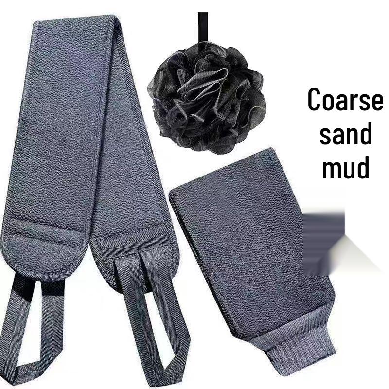 

Men s Exfoliating Towel: Coarse Grit for Powerful Mud, Ash & Stain Removal - Perfect for Back Scrubbing Bath Pouf