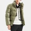 Li Ning Wade Series Loose Warm Stand Collar Cotton Jacket Winter Men Jacket Deep-Moss-Green AJMQ021-3