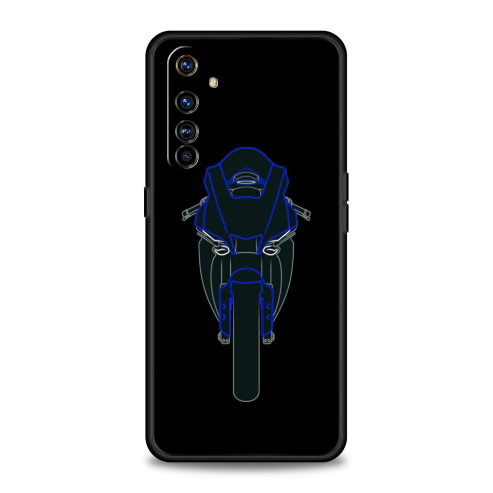 Moto Cross Motorcycle Sports Phone Case For Realme 10 9 8 5G 7 6 GT2 Pro Plus 9i 8i C21 C11 C25 C35 GT Neo 2 3 3T Black Cover