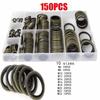 150pcs/set Seal Set Oil Pan Drain Gasket O-Ring Drainage Bolt Pad Replaceable Washer  Cars