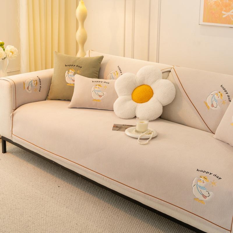 Chenier Cartoon Sofa Cushion Universal In All Seasons  New Straight Row Seat Cushion Non-Slip Sofa Cover Cover Cloth Towel