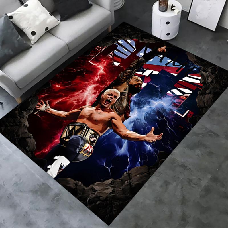 Strength, Victory, Patriotism Office Carpet Soft Polyester Entrance Carpet Washable Non slip Machine