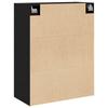 Wall Mounted Cabinet in Black Oak Effect 69.5 x 34 x 90 cm