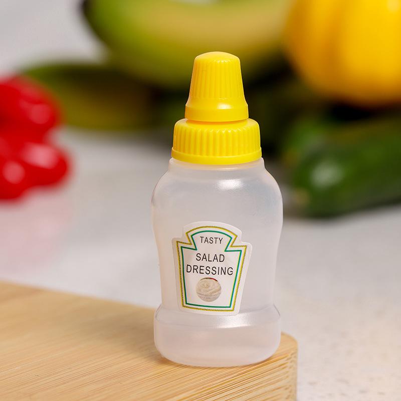 

Mini Condiment Squeeze Bottles 25ml Honey/Ketchup/Soy Sauce/Salad Dressing Dispensers Lunchbox Squeezable Containers Jars