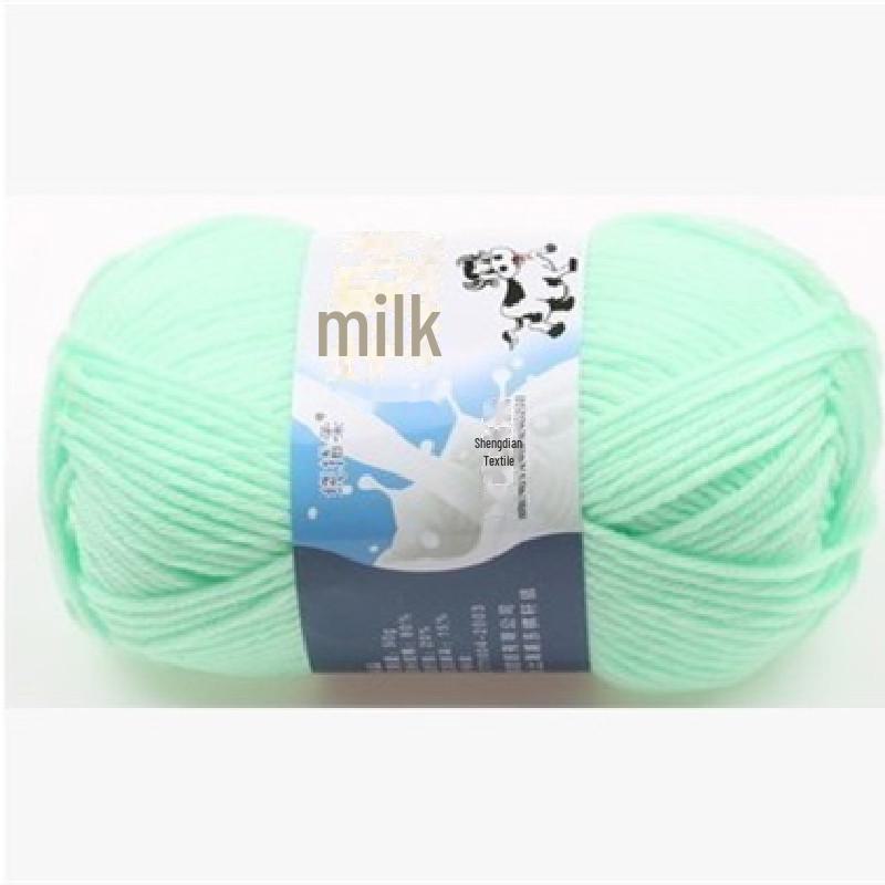 Milk Cotton Yarn Set for DIY Projects: Scarf, Crochet Slippers, Hand-Woven Bags