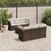 VidaXL Garden Lounge Set with Cushions 7 Pcs, Sofas and Patio Table, Outdoor Patio Furniture Set, Modern, 3217263