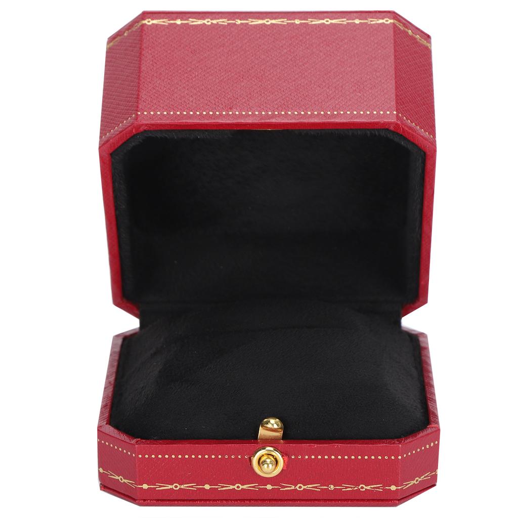 2PCS Ring Box Jewelry Storage Display Ring Gift Case for Proposal Engagement WeddingRed
