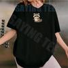 Women Cute Reindeer Christmas Lights Graphic Tshirt Funny Santa Hat Deer Printed Short Sleeve Tops Xmas Holiday Casual Tee Gift