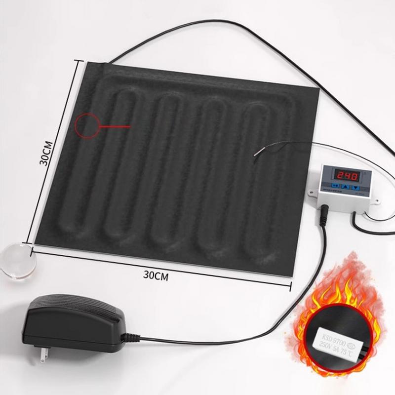 Caja de fermentación de masa con almohadilla térmica, control preciso de temperatura, fermentador de pan, caja de inicio de masa madre plegable