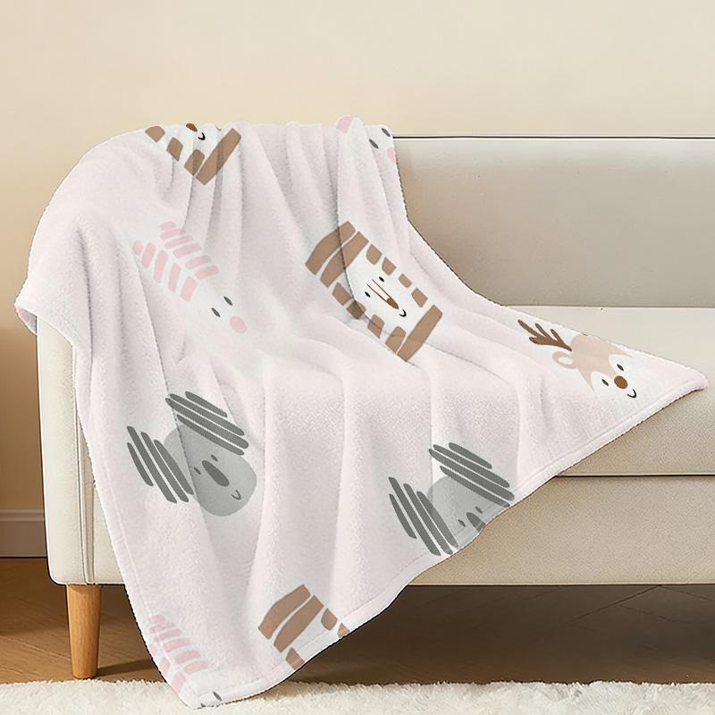 Plush Flannel Blanket – Soft, Warm & Cozy Home Throw, Ideal for Bedroom, Christmas & Halloween Relax