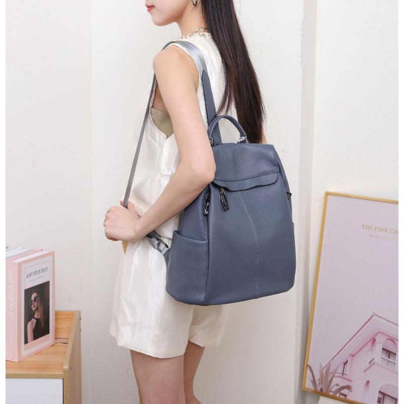 Plecak z prawdziwej skóry Plecak do dojazdów Plecak o dużej pojemności Torba podróżna Tornister