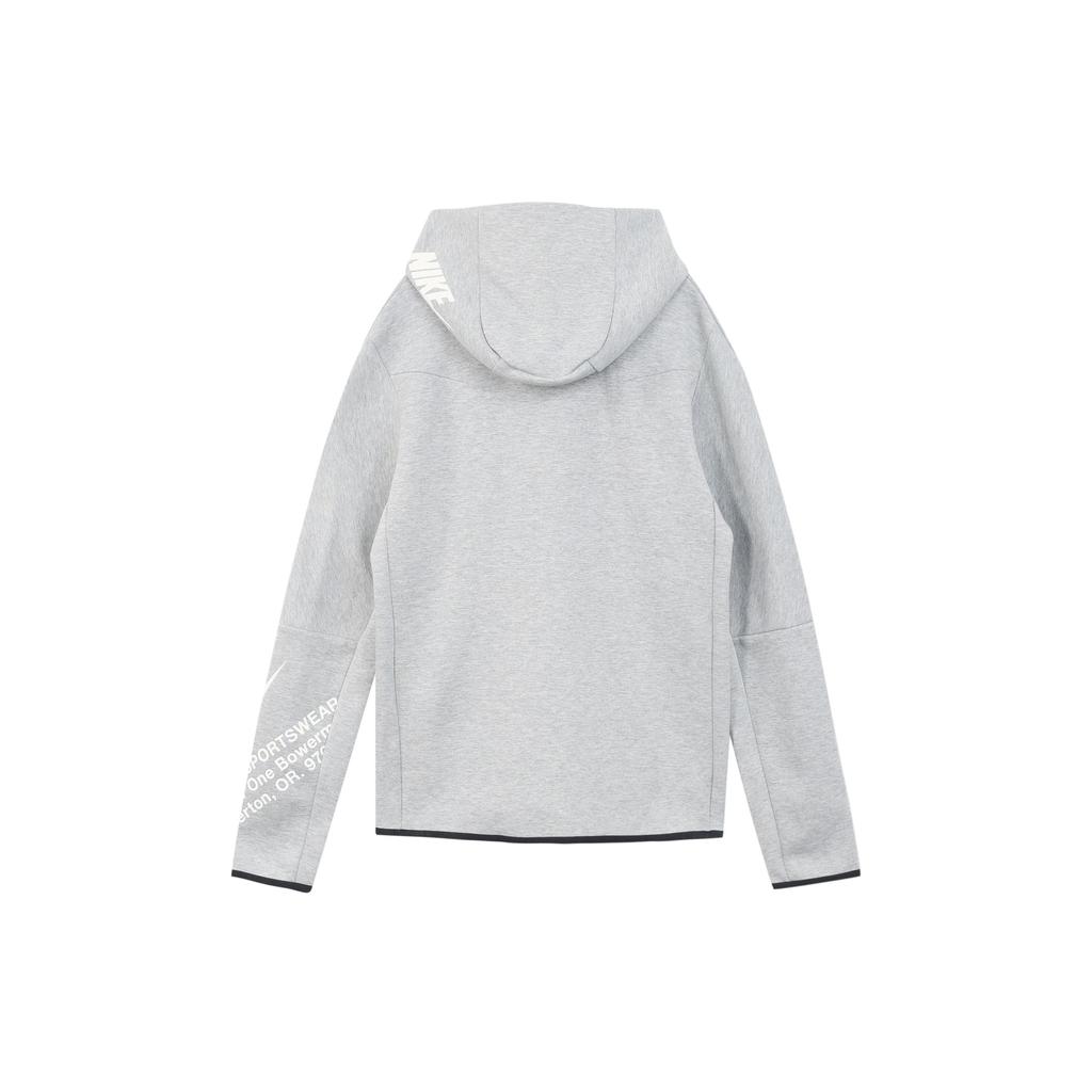 Nike Printed Full-Zip Hooded Sweatshirt Jacket Men Outerwear Grey DM6475-063