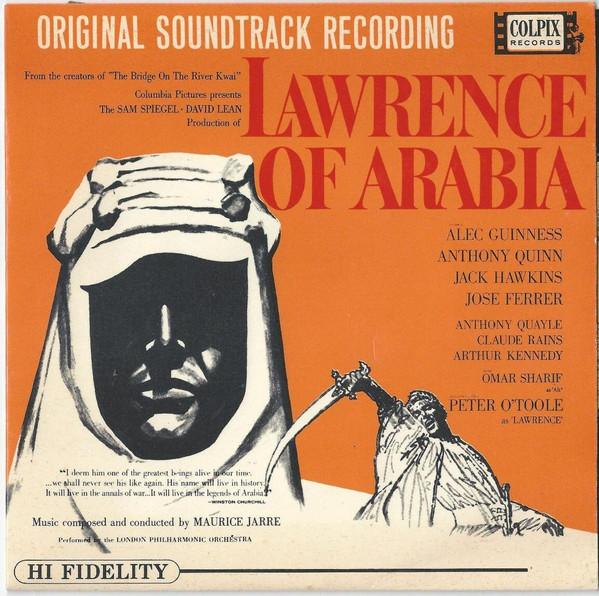 7inch Record MAURICE JARRE, LONDON PHILHARMONIC  - Lawrence Of Arabia Vol. 1 PXE300 COLPIX UK Classical Used