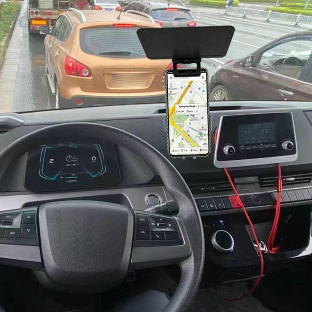 Phone Sun Shade for Bike Cellphone Sun Shade Cover Foldable Cellphone UV Protection Panel for Vehicles Anti-Glare Smartphone